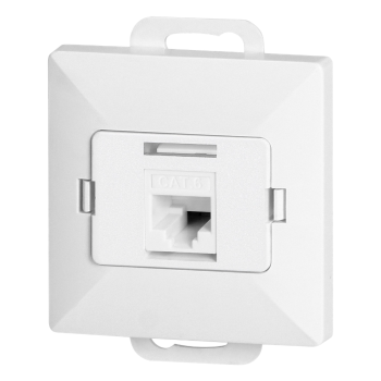 GNIAZDO POJEDYNCZE RJ45 CAT. 5 PODTYNKOWE PEARL ORNO OR-OE-7715/W IP20