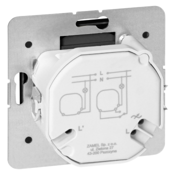 ŚCIEMNIACZ OBROTOWY LED PODTYNKOWY PEARL ORNO OR-OE-7716/LED/B IP20