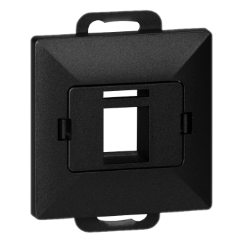 PŁYTKA CZOŁOWA + POJEDYNCZY ADAPTER RJ45 PODTYNKOWY PEARL ORNO OR-OE-7717/B IP20