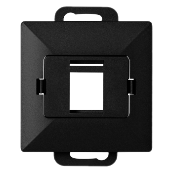 PŁYTKA CZOŁOWA + POJEDYNCZY ADAPTER RJ45 PODTYNKOWY PEARL ORNO OR-OE-7717/B IP20