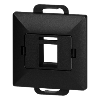 PŁYTKA CZOŁOWA + POJEDYNCZY ADAPTER RJ45 PODTYNKOWY PEARL ORNO OR-OE-7717/B IP20