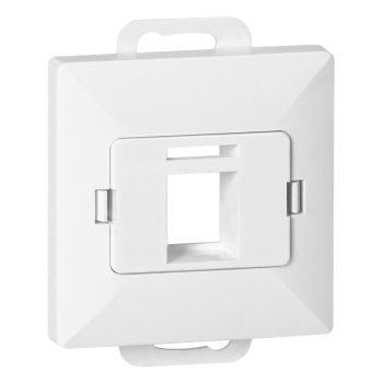 PŁYTKA CZOŁOWA + POJEDYNCZY ADAPTER RJ45 PODTYNKOWE PEARL ORNO OR-OE-7717/W IP20