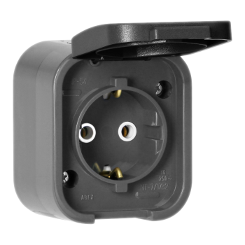 GNIAZDO POJEDYNCZE NATYNKOWE ORNO OR-OE-7805(GS)/GB SCHUKO IP54 10 szt