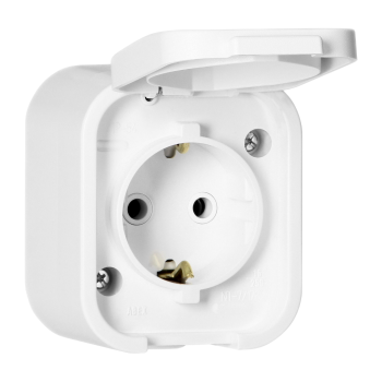 GNIAZDO POJEDYNCZE NATYNKOWE ORNO OR-OE-7805(GS)/W SCHUKO IP54 10 szt