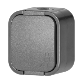 GNIAZDO POJEDYNCZE NATYNKOWE ORNO OR-OE-7805(GS)/G SCHUKO IP54 10 szt