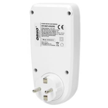 KALKULATOR ENERGII WATOMIERZ Z WYŚWIETLACZEM ORNO OR-WAT-435(GS) SCHUKO