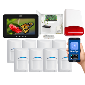SYSTEM ALARMOWY PARADOX EVO 192 8 CZUJEK Bosch TM50 CZARNY TI700 IP180