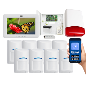 SYSTEM ALARMOWY PARADOX EVO 192 8 CZUJEK Bosch TM50 BIAŁY TI700 IP180