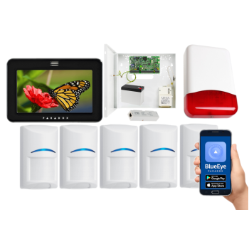 SYSTEM ALARMOWY PARADOX EVO 192 5 CZUJEK Bosch TM50 CZARNY TI700 IP180
