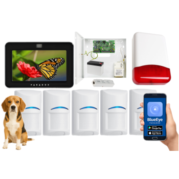 SYSTEM ALARMOWY PARADOX EVO 192 5 CZUJEK Bosch Pet 20kg TM50 CZARNY TI700 IP180
