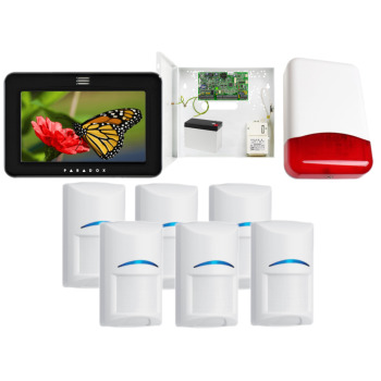 SYSTEM ALARMOWY PARADOX EVO 192 6 CZUJEK Bosch TM50 CZARNY TI700