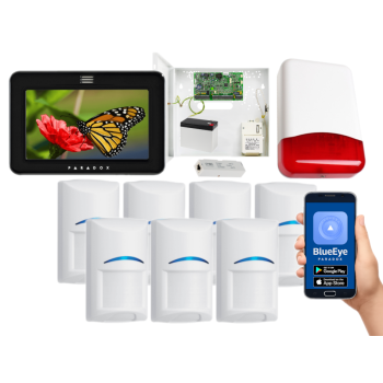 SYSTEM ALARMOWY PARADOX EVO 192 7 CZUJEK Bosch TM50 CZARNY TI700 IP180