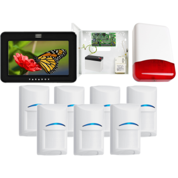 SYSTEM ALARMOWY PARADOX EVO 192 7 CZUJEK Bosch TM50 CZARNY TI700