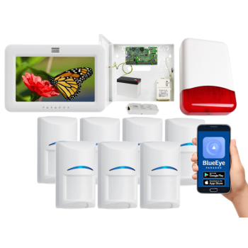 SYSTEM ALARMOWY PARADOX EVO 192 7 CZUJEK Bosch TM50 BIAŁY TI700 IP180