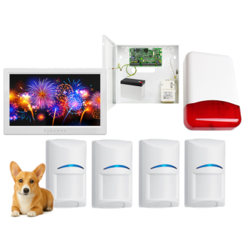 SYSTEM ALARMOWY PARADOX EVO 192 4 CZUJKI Bosch Pet 20kg TM70 TI700
