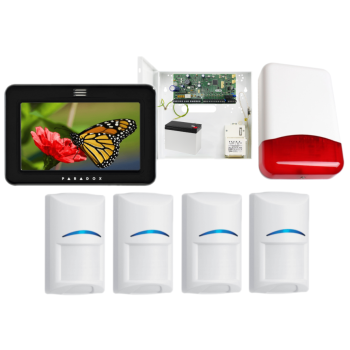 SYSTEM ALARMOWY PARADOX SPECTRA SP6000+ 4 CZUJKI Bosch TM50 CZARNY TI700