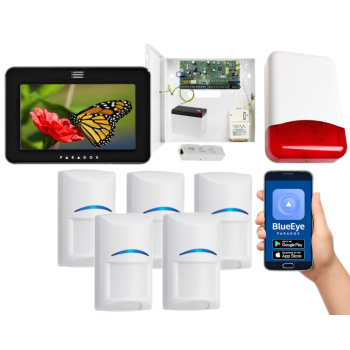 SYSTEM ALARMOWY PARADOX SPECTRA SP6000+ 5 CZUJEK Bosch TM50 CZARNY TI700 IP180