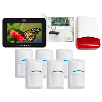 SYSTEM ALARMOWY PARADOX SPECTRA SP6000+ 6 CZUJEK Bosch TM50 CZARNY TI700