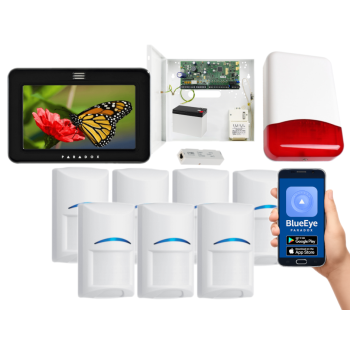 SYSTEM ALARMOWY PARADOX SPECTRA SP6000+ 7 CZUJEK Bosch TM50 CZARNY TI700 IP180