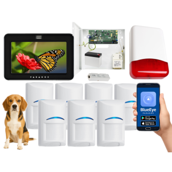 SYSTEM ALARMOWY PARADOX SPECTRA SP6000+ 7x Bosch Pet 20kg TM50 CZARNY TI700 IP180