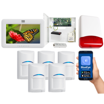 SYSTEM ALARMOWY PARADOX SPECTRA SP6000+ 5 CZUJEK Bosch TM50 BIAŁY TI700 IP180