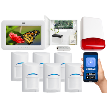 SYSTEM ALARMOWY PARADOX SPECTRA SP6000+ 6 CZUJEK Bosch TM50 BIAŁY TI700 IP180