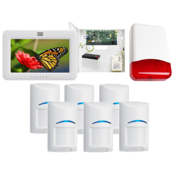SYSTEM ALARMOWY PARADOX SPECTRA SP6000+ 6 CZUJEK Bosch TM50 BIAŁY TI700