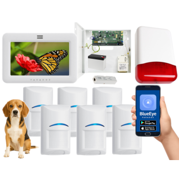 SYSTEM ALARMOWY PARADOX SPECTRA SP6000+ 6x Bosch Pet 20kg TM50 BIAŁY TI700 IP180