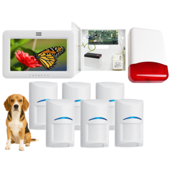SYSTEM ALARMOWY PARADOX SPECTRA SP6000+ 6x Bosch Pet 20kg TM50 BIAŁY TI700