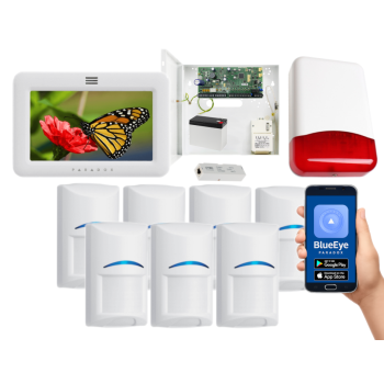SYSTEM ALARMOWY PARADOX SPECTRA SP6000+ 7 CZUJEK Bosch TM50 BIAŁY TI700 IP180