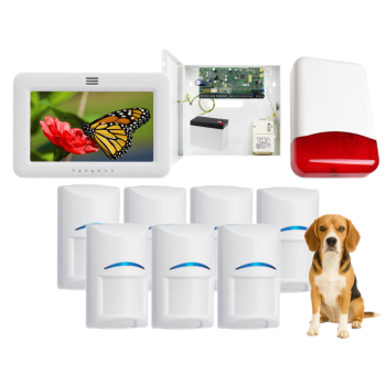 SYSTEM ALARMOWY PARADOX SPECTRA SP6000+ 7x Bosch Pet 20kg TM50 BIAŁY TI700