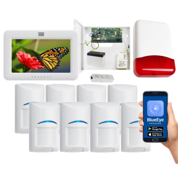 SYSTEM ALARMOWY PARADOX SPECTRA SP6000+ 8 CZUJEK Bosch TM50 BIAŁY TI700 IP180