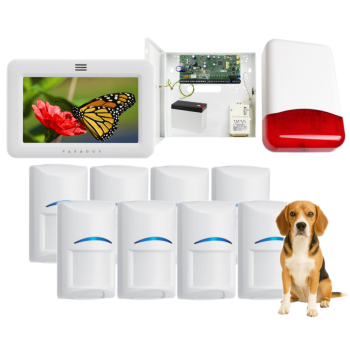 SYSTEM ALARMOWY PARADOX SPECTRA SP6000+ 8x Bosch Pet 20kg TM50 BIAŁY TI700