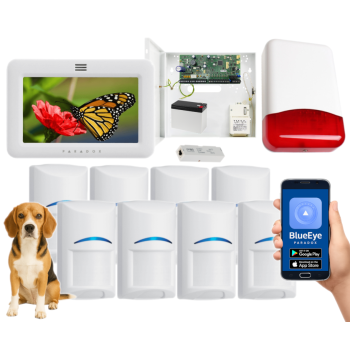 SYSTEM ALARMOWY PARADOX SPECTRA SP6000+ 8x Bosch Pet 20kg TM50 BIAŁY TI700 IP180