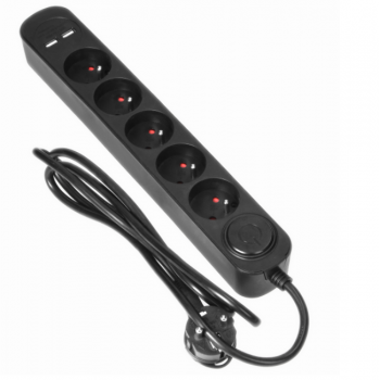 LISTWA PRZECIWPRZEPIĘCIOWA 5x2P+Z Virone PS-2/B/1,5M PŁASKA WTYCZKA ŁADOWARKA