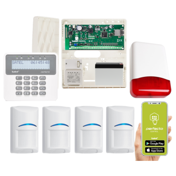 ZESTAW ALARMOWY SATEL PERFECTA-IP 32 + 4 CZUJKI BOSCH + PRF-LCD + TI700