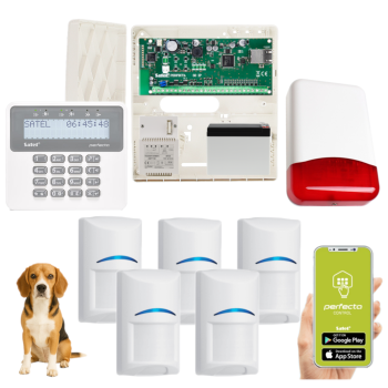 ZESTAW ALARMOWY SATEL PERFECTA-IP 32 + 5 CZUJEK BOSCH PET + PRF-LCD + TI700