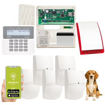 ZESTAW ALARMOWY SATEL PERFECTA-IP 32 + PERFECTA-RF + 5 CZUJEK SWAN QUAD + PRF-LCD + SYRENA SP-4001R