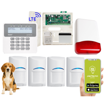 ZESTAW ALARMOWY SATEL PERFECTA 16 LTE SET-A 4 CZUJKI BOSCH PET 20kg + PRF-LCD + TI700