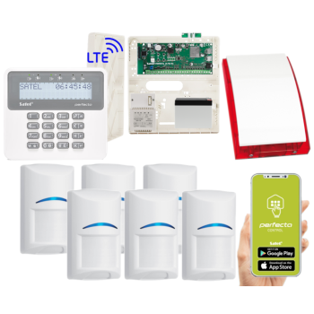 ZESTAW ALARMOWY SATEL PERFECTA 16 LTE SET-A 6 CZUJEK BOSCH + PRF-LCD + SYRENA SP-4001 R