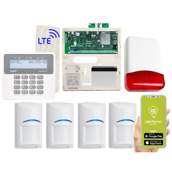 ZESTAW ALARMOWY SATEL PERFECTA 32 LTE SET 4 CZUJKI BOSCH + PRF-LCD + TI700