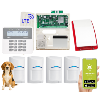 ZESTAW ALARMOWY SATEL PERFECTA 32 LTE SET 4 CZUJKI BOSCH Pet 20kg + PRF-LCD + SP-4001R