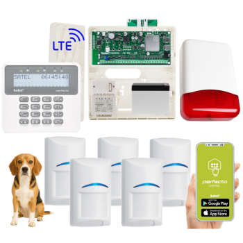 ZESTAW ALARMOWY SATEL PERFECTA 32 LTE SET 5 CZUJEK BOSCH Pet 20kg + PRF-LCD + TI700