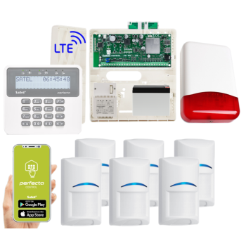 ZESTAW ALARMOWY SATEL PERFECTA 32 LTE SET 6 CZUJEK BOSCH + PRF-LCD + TI700