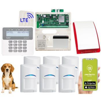 ZESTAW ALARMOWY SATEL PERFECTA 32 LTE SET 6 CZUJEK BOSCH Pet 20kg + PRF-LCD + SP-4001R