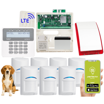 ZESTAW ALARMOWY SATEL PERFECTA 32 LTE SET 7 CZUJEK BOSCH Pet 20kg + PRF-LCD + SP-4001R