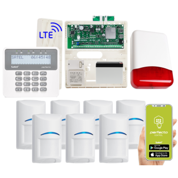 ZESTAW ALARMOWY SATEL PERFECTA 32 LTE SET 7 CZUJEK BOSCH + PRF-LCD + TI700