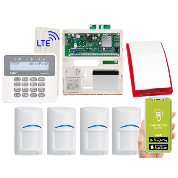 ZESTAW ALARMOWY SATEL PERFECTA 32 LTE SET + PERFECTA-RF + 4 CZUJKI BOSCH + PRF-LCD + SP-4001 R