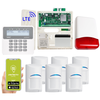 ZESTAW ALARMOWY SATEL PERFECTA 32 LTE SET-A + PERFECTA-RF + 6 CZUJEK BOSCH + PRF-LCD + TI700