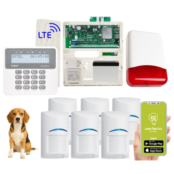 ZESTAW ALARMOWY SATEL PERFECTA 32 LTE SET + PERFECTA-RF + 6 CZUJEK BOSCH Pet 20kg + PRF-LCD + TI700